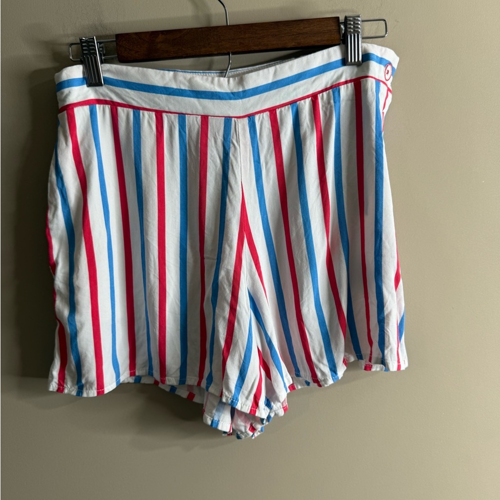 ModCloth Barbie Striped Red, Blue, and White Shorts size medium